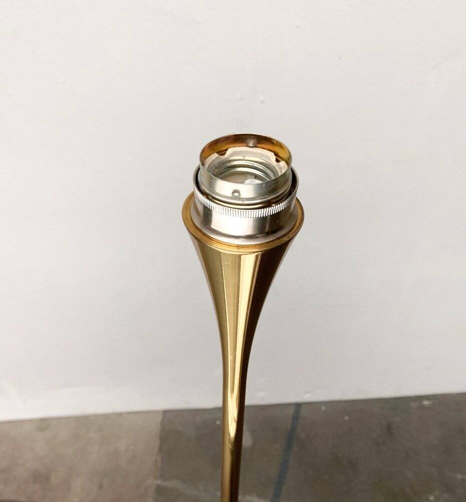 Lonea floor lamp in Hollywood Regency vintage style in brass by Florian Schulz.