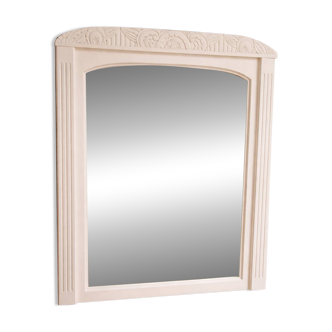 Large bevelled mirror/overmantel mirror