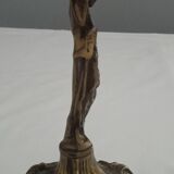 Bronze candle holder "The water carrier"