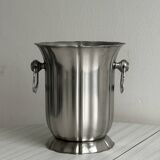 Guy Degrenne champagne bucket in 18/10 stainless steel