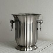 Guy Degrenne champagne bucket in 18/10 stainless steel