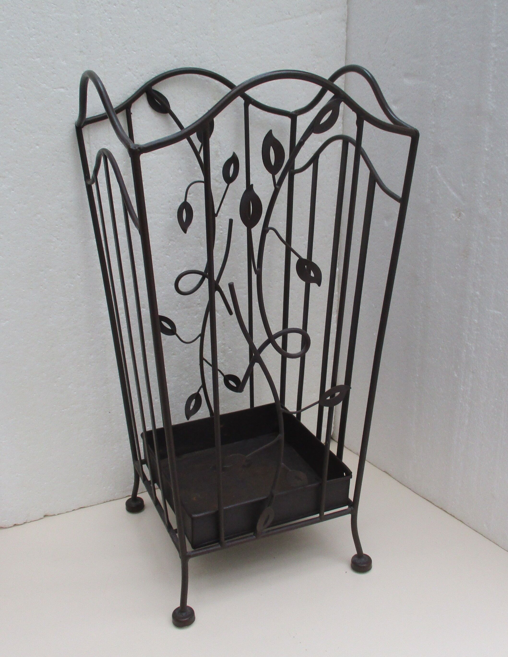 Wrought iron umbrella holder