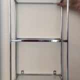 Glass and chrome shelf