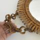 Vintage Bamboo Sunburst Wall Mirror / Mid Century Boho Decor 1970's
