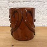 Glazed terracotta vase