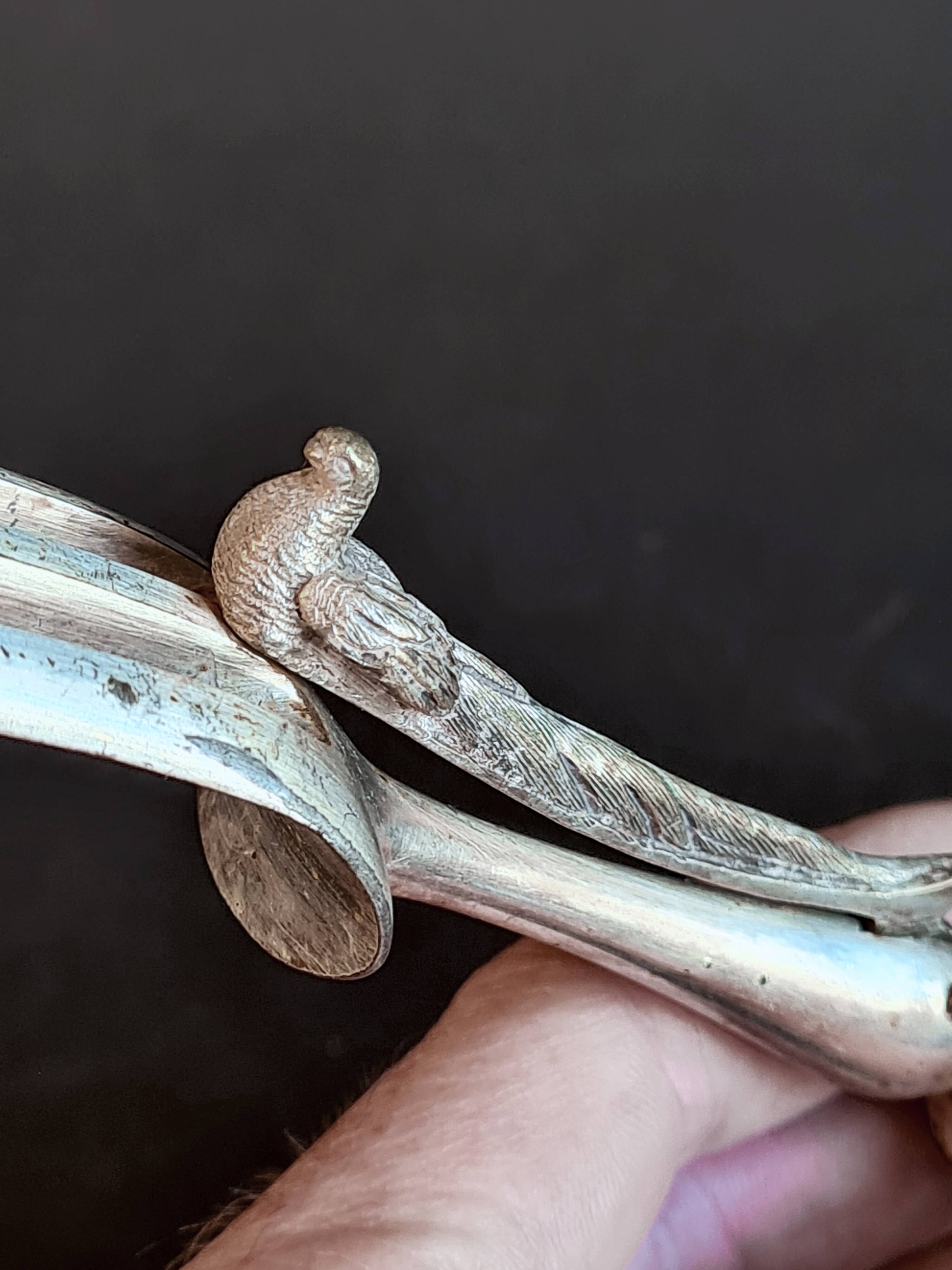 Rocaille Style Silver Metal Leg of Gigot Set - Ref 06.