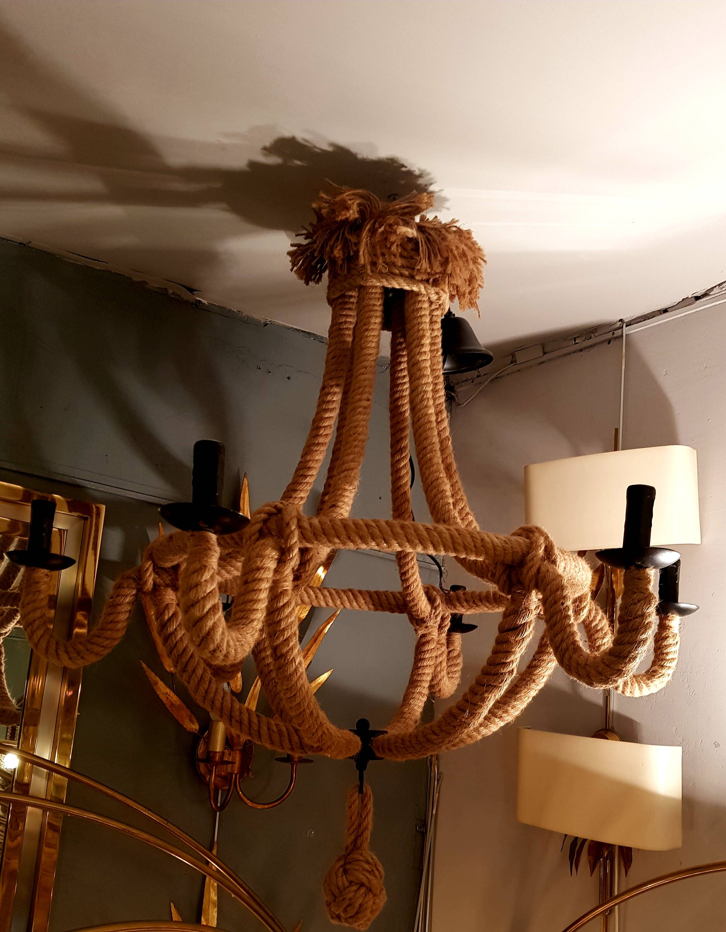Rope chandelier