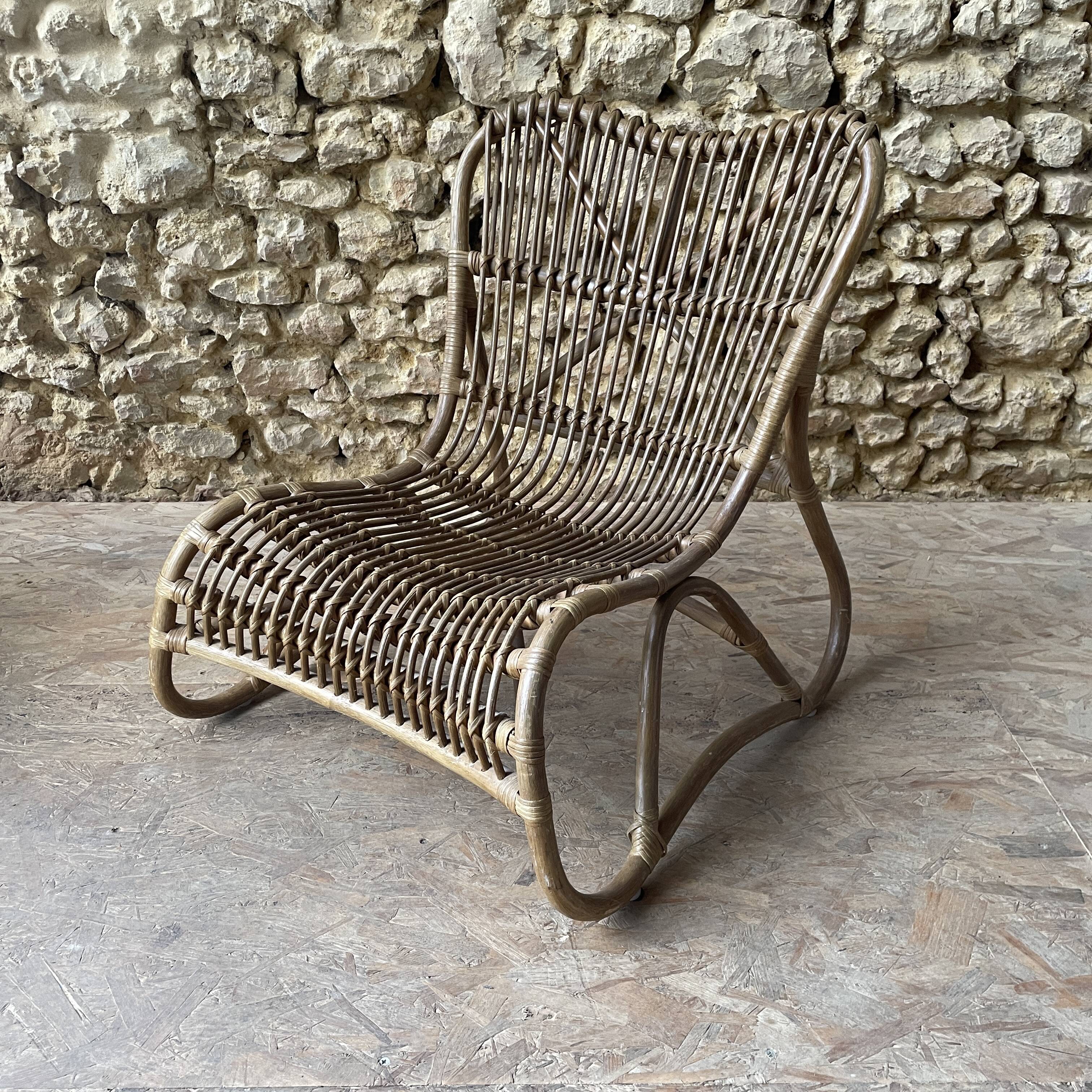 Reed armchair