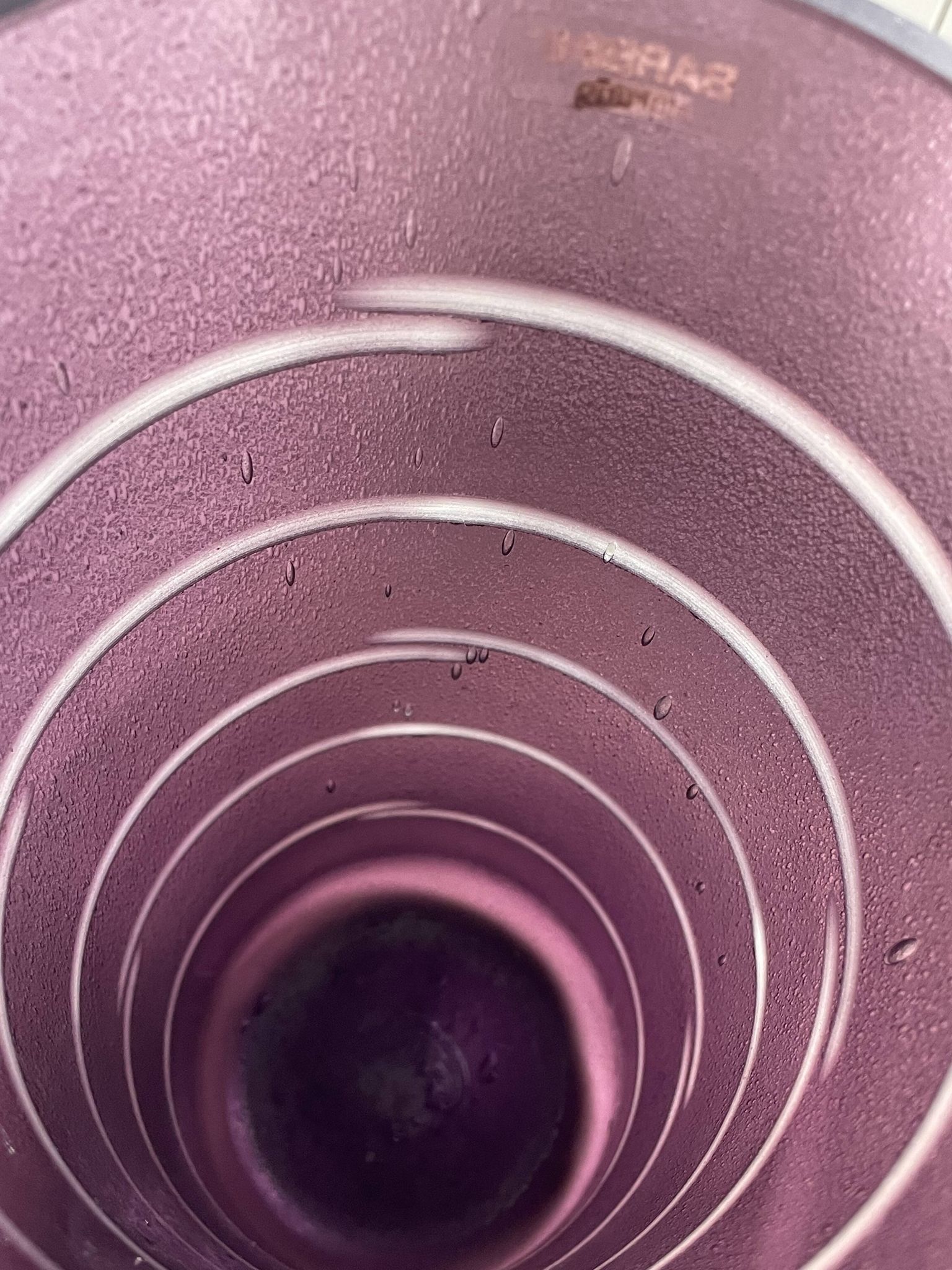 Vase Barbini Murano Violet - Vintage Signé