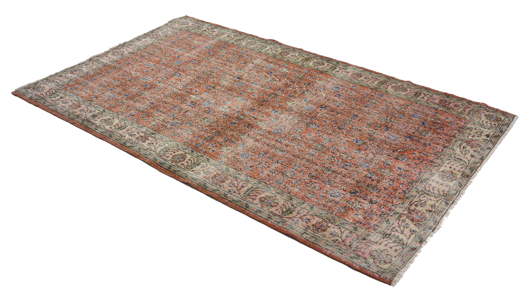 Anatolian handmade vintage rug 288 cm x 171 cm