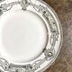 Flat plate in iron earthenware St Amand and Hamage, "Medallion" service