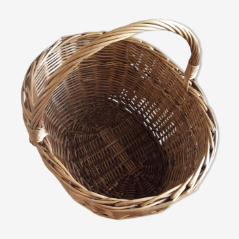 Old rattan basket - vintage