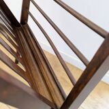 Vintage wooden magazine rack with Scandinavian design