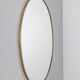 Vintage 1950s wall mirror in golden brass italian design