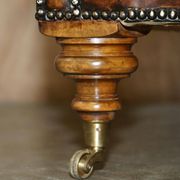 Canapé Chesterfield victorien en cuir serpentin teint à la main
