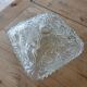 Antique ceiling light in molded glass
