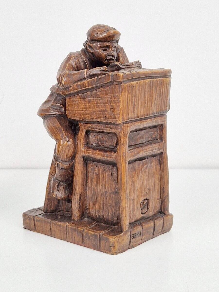 Resin Teacher and Student Bookends from Henzo, 1950s, Set of 2
