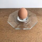Coquetier vintage en verre luminarc modèle Octime