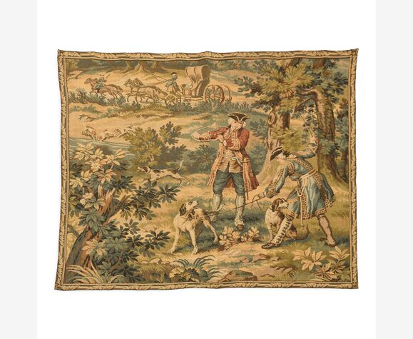 Tapestry depicting a hunting scene