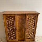Vintage doll cabinet