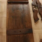 17th-century French oak refectory table / trestle table – 240 cm