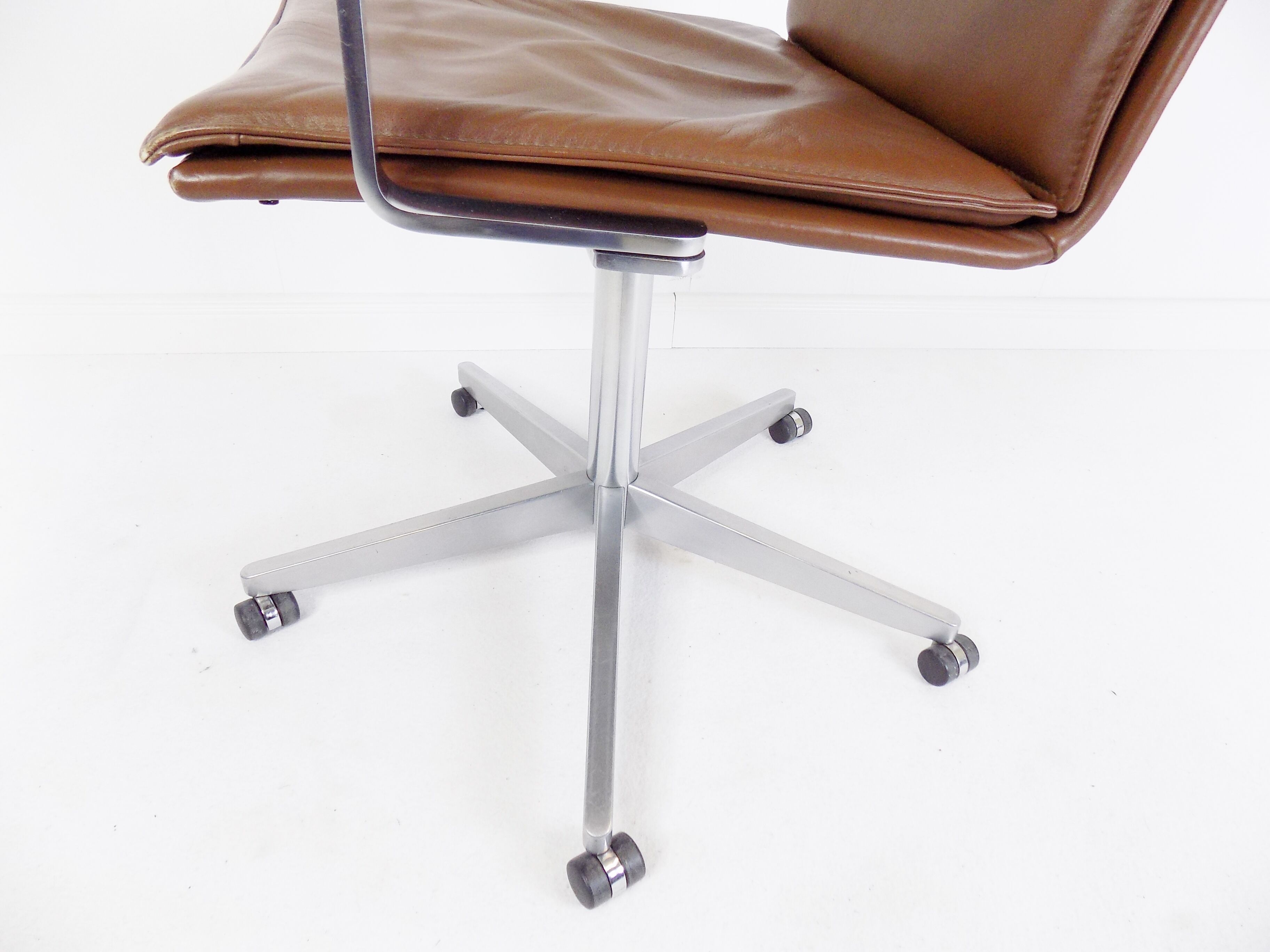 Walter Knoll Art Collection leather office chair by Rudolf Glatzel