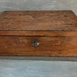 Old wooden workshop box
