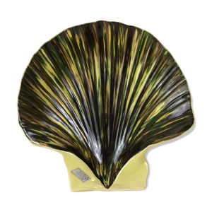 Coupe en forme de coquille - faience saint clement