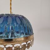 Blue glass suspension