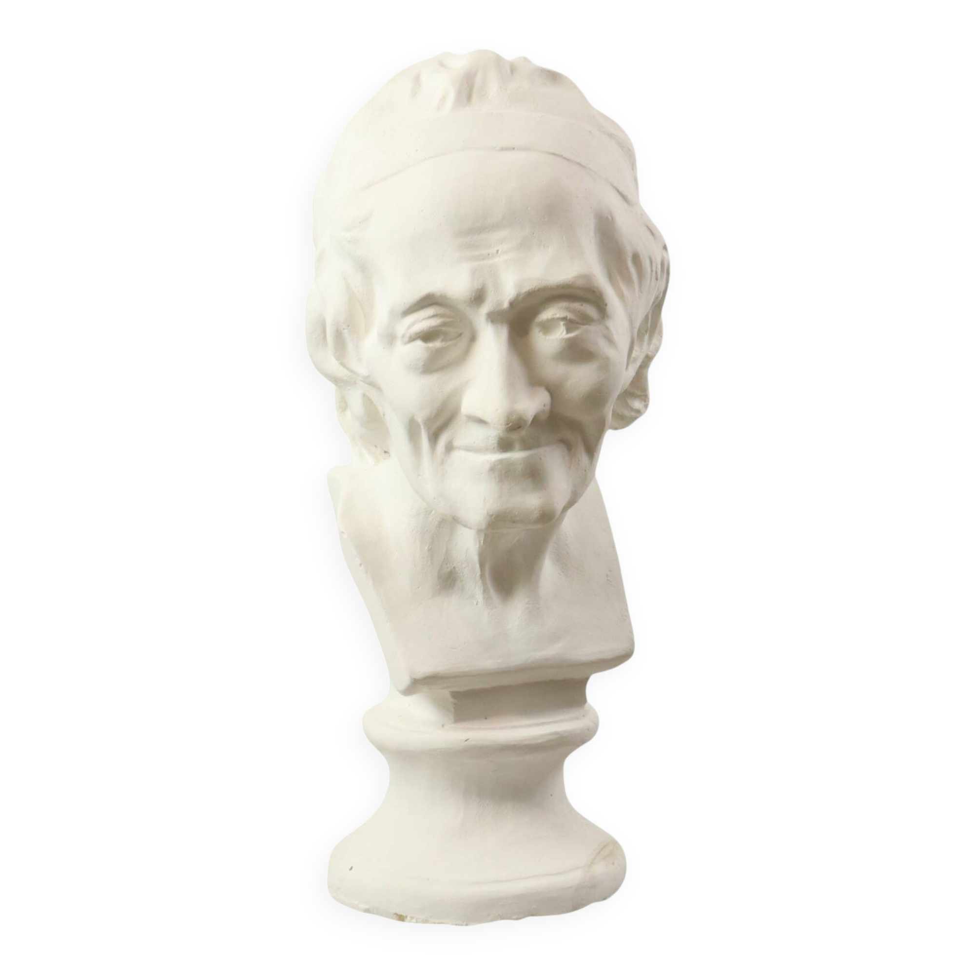 Large Classical Bust Bust Old Man Plaster 51cm