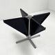 Foldable black table by Giancarlo Piretti for Anonima Castelli, 1970