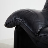 Two-seater leather sofa