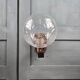 Vintage Space Age chrome wall light – Moulded glass globe