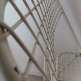 3 vintage folding chairs Talin design Italian 70s - mesh metal