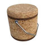 Vintage cork ice bucket