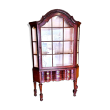 Classical Dutch Oak Display Cabinet With 2 Drawers, 2nd Half Of The 18th Century