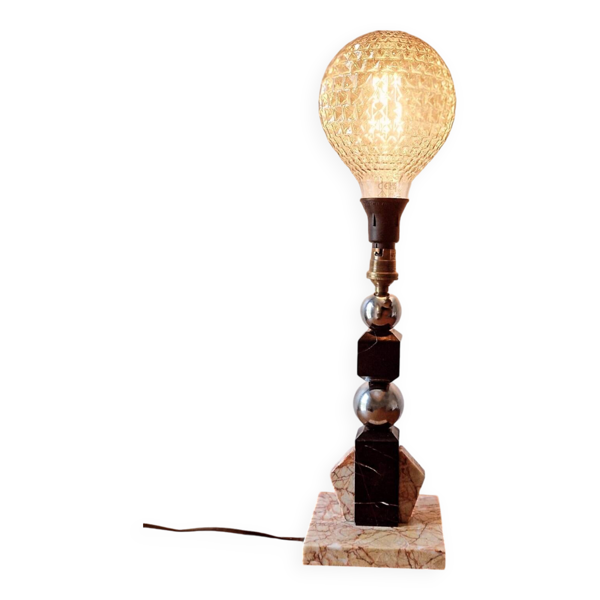 Art Deco modernist lamp base
