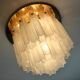 Star recessed plastered plastered in brass and frosted glass Glash-tte Limburg