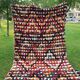 Vintage Turkish rug handmade 190x438 cm