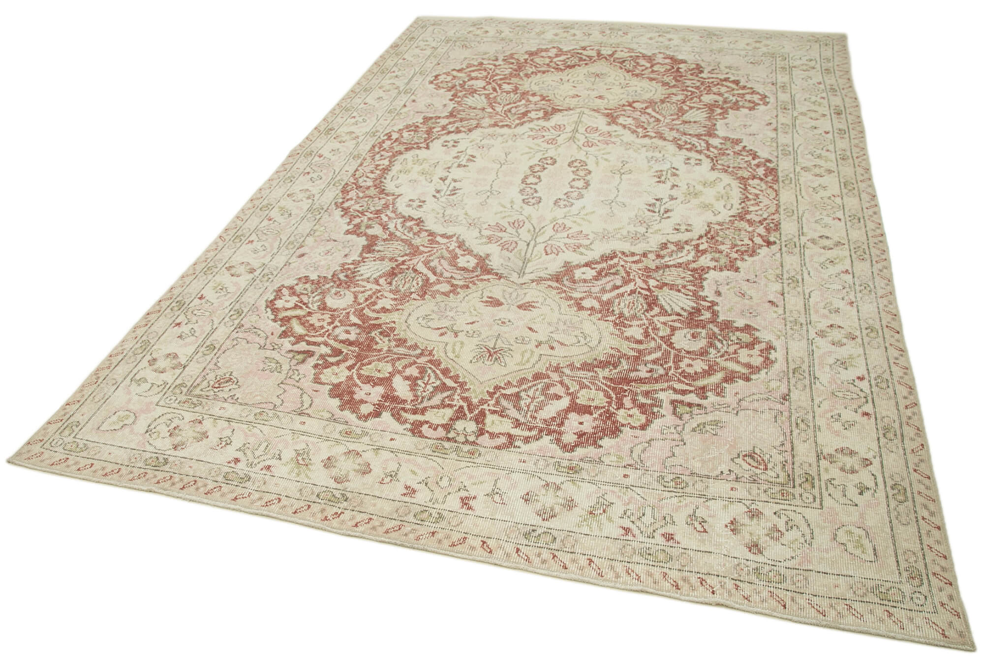 Handmade Contemporary Oriental Beige Carpet 194 cm x 300 cm - 36744