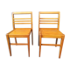 Pair of René Gabriel chairs in beech