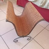 Wicker magazine rack