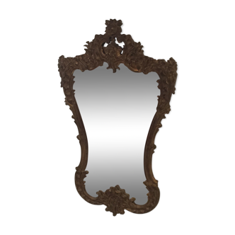 Miroir rocaille de style baroque - 78x51cm