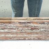 Rectangular mirror in old wood