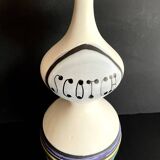 Large earthenware “Scotch” bottle by Roger Capron in Vallauris