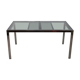 Table à manger en verre fumé extensible par Milo Baughman