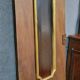 Pair of 18th century oak woodwork castle doors with putti
