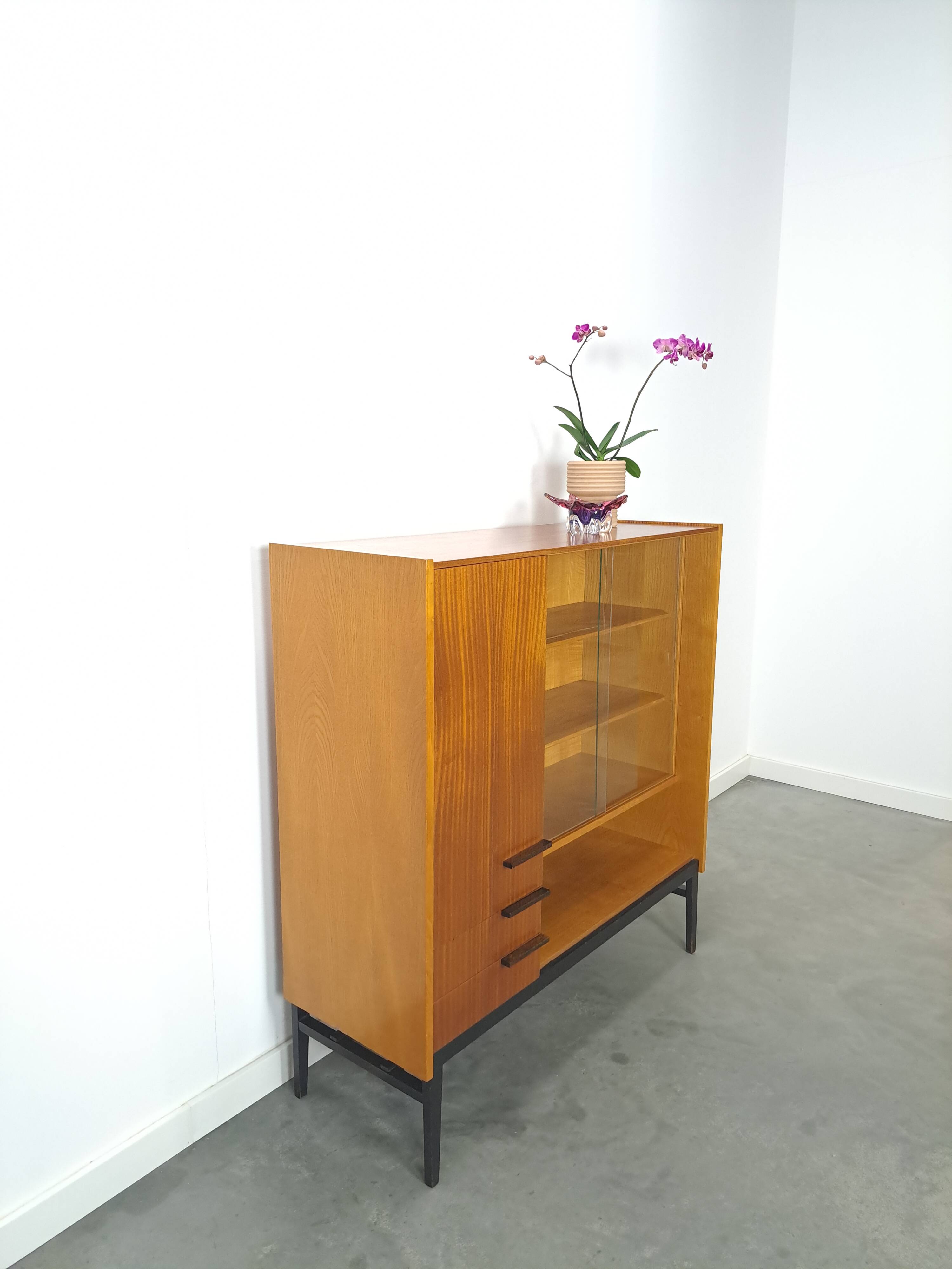 Design Mezulanik showcase with shelves