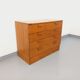 Vintage pine chest of drawers from the 1970s.