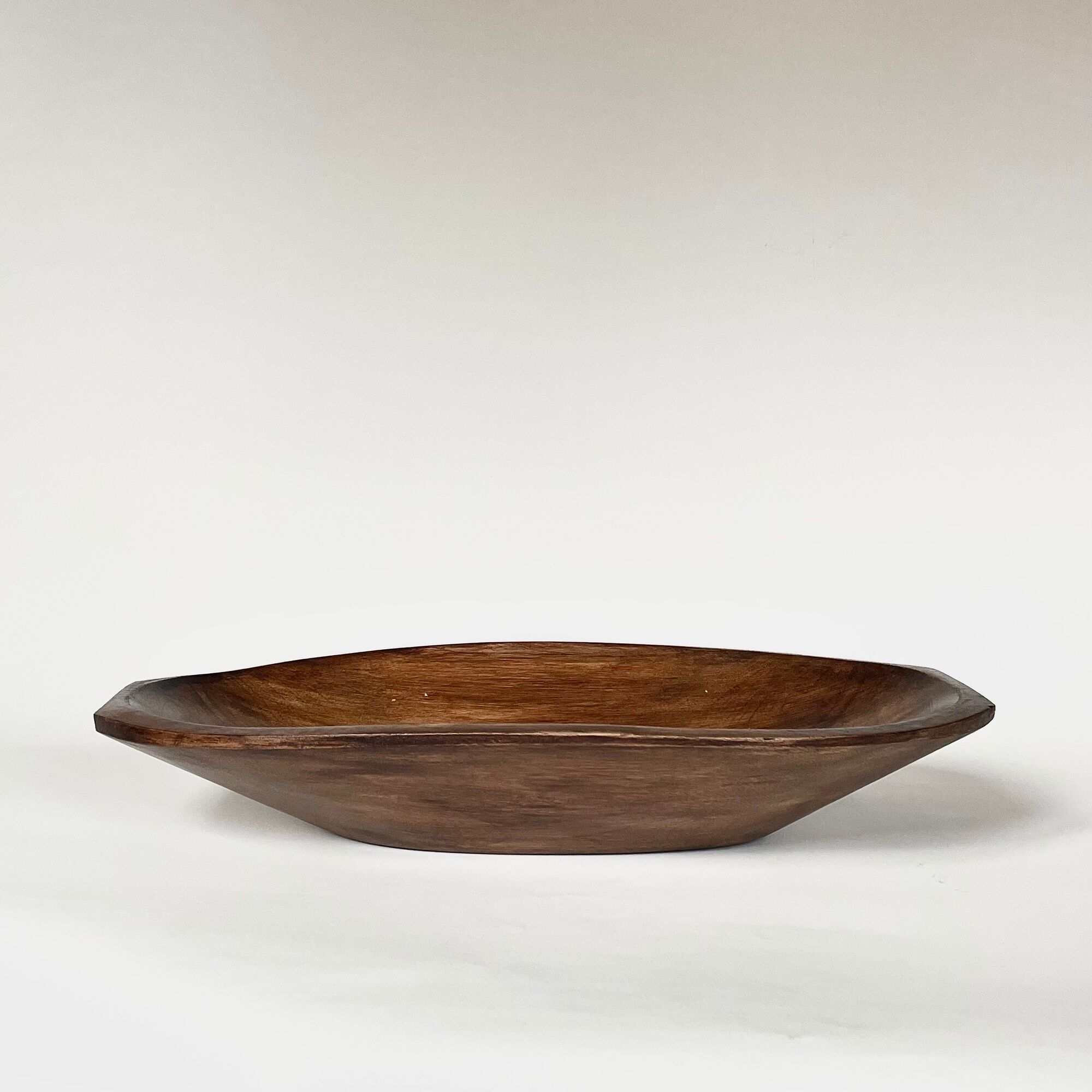 Carved solid wood cup, vintage 1960